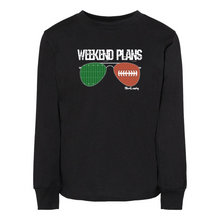 Load image into Gallery viewer, Football "Weekend Plans" | Toddler Long Sleeve Tee