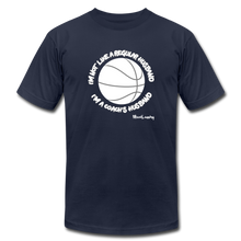 Load image into Gallery viewer, I'm Not Like a Regular Husband | Crewneck Tee - navy