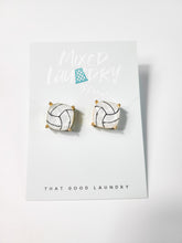 Load image into Gallery viewer, Printed Sports Stud Earrings (basketball, volleyball, golf, &amp; tennis)