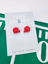 Load image into Gallery viewer, Football Helmet Earrings (5 colors available)