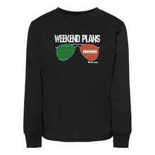 Load image into Gallery viewer, Football &quot;Weekend Plans&quot; | Toddler Long Sleeve Tee