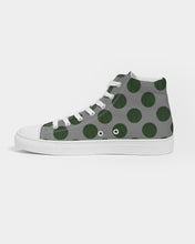 Load image into Gallery viewer, green basketball Women&#39;s Hightop Canvas Shoe