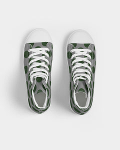 green basketball Women's Hightop Canvas Shoe