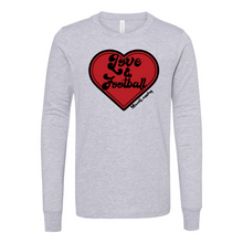 Load image into Gallery viewer, Love &amp; Football | Youth Long Sleeve Tee