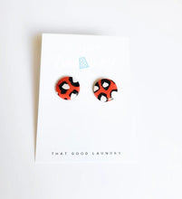 Load image into Gallery viewer, Custom Game Day Leopard Print Studs