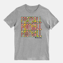 Load image into Gallery viewer, Football &amp; Retro Flowers repeat | Unisex Tee