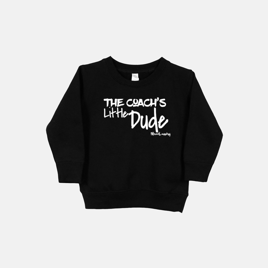 The Coach's Little Dude |Toddler Crew Neck Sweatshirt