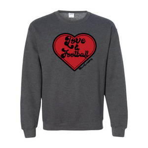 Love & Football | Adult Crewneck Sweatshirt