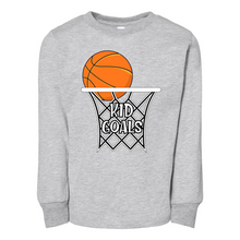 Load image into Gallery viewer, Basketball &quot;Kid Goals&quot; | Toddler Long Sleeve Tee