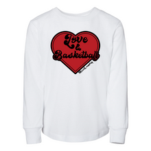Load image into Gallery viewer, Love &amp; Basketball | Toddler Long Sleeve Tee