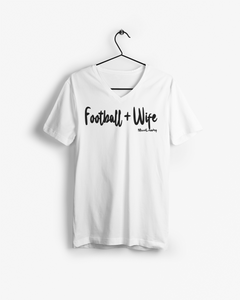 Football + Wife | Unisex V-Neck  Tee