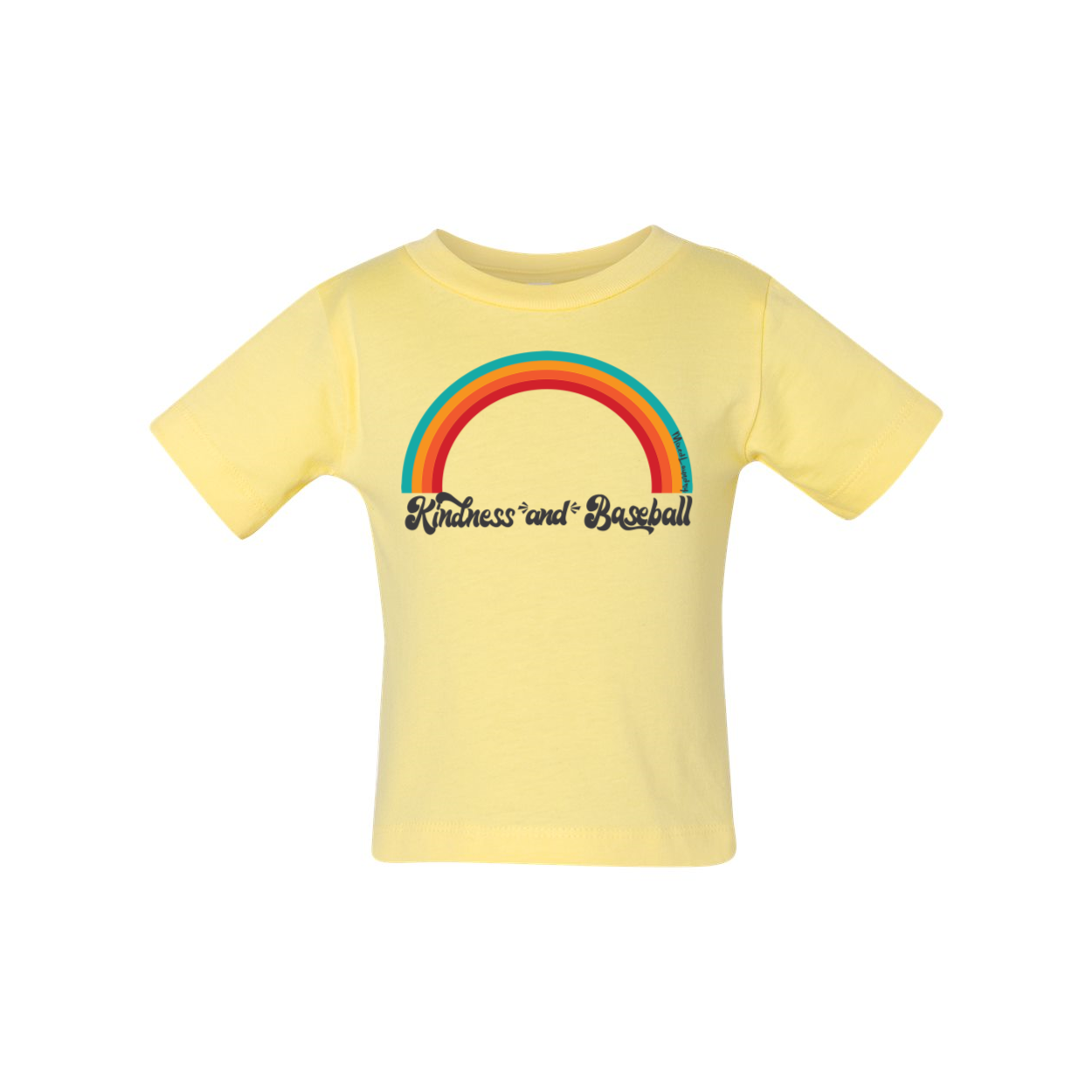 Kindness and Baseball Rainbow | Baby Tee