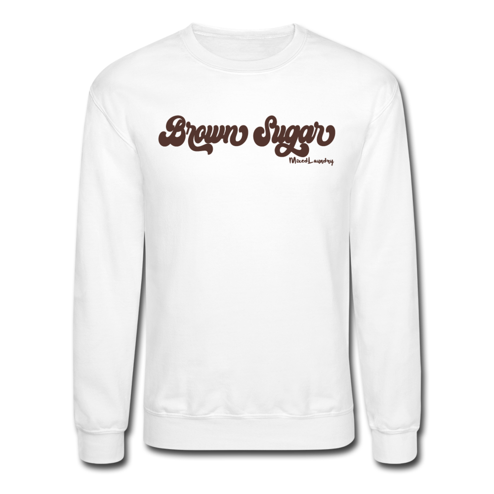 Brown Sugar | Crewneck Sweatshirt - white