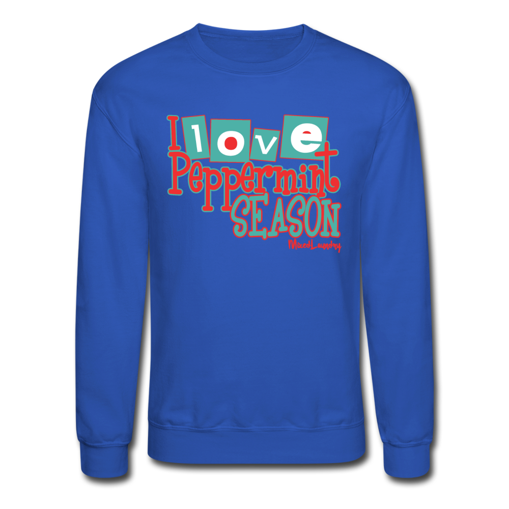 Custom Peppermint | Crewneck Sweatshirt - royal blue