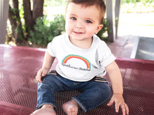 Load image into Gallery viewer, Kindness and Basketball Rainbow | Baby Tee