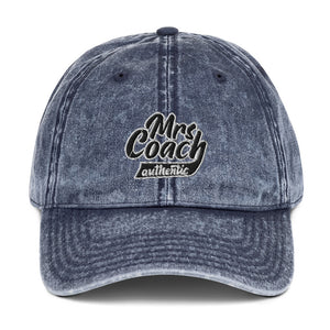 Mrs Coach Authentic Embroidered Vintage Cotton Twill Cap
